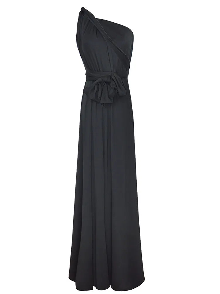 Vestido Maxi Club Boho para mulheres, bandagem vermelha, vestido de festa longo, madrinhas multiway, robe infinito conversível, sexy