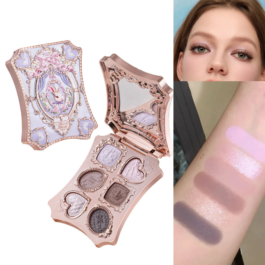 Flower Knows 2026 Bunny Garden Paleta de Sombras Temática de Coelhinho Coleção de Cosméticos Completa com Blush e Iluminador