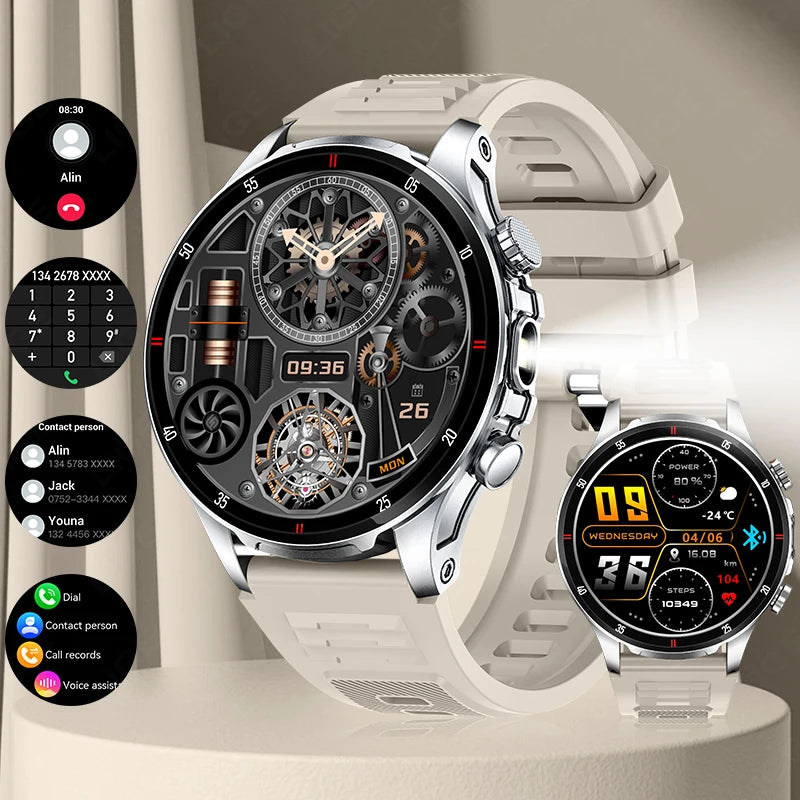 Lige 2025 novo relógio inteligente masculino lanterna ai voz bluetooth chamada 1.53 "hd esportes relógios de fitness monitor saúde smartwatch feminino