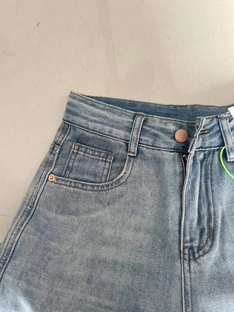 Mulheres perna larga calças de brim baggy senhora vintage y2k punk cintura baixa solta calças jeans streetwear moda lixo longo skater