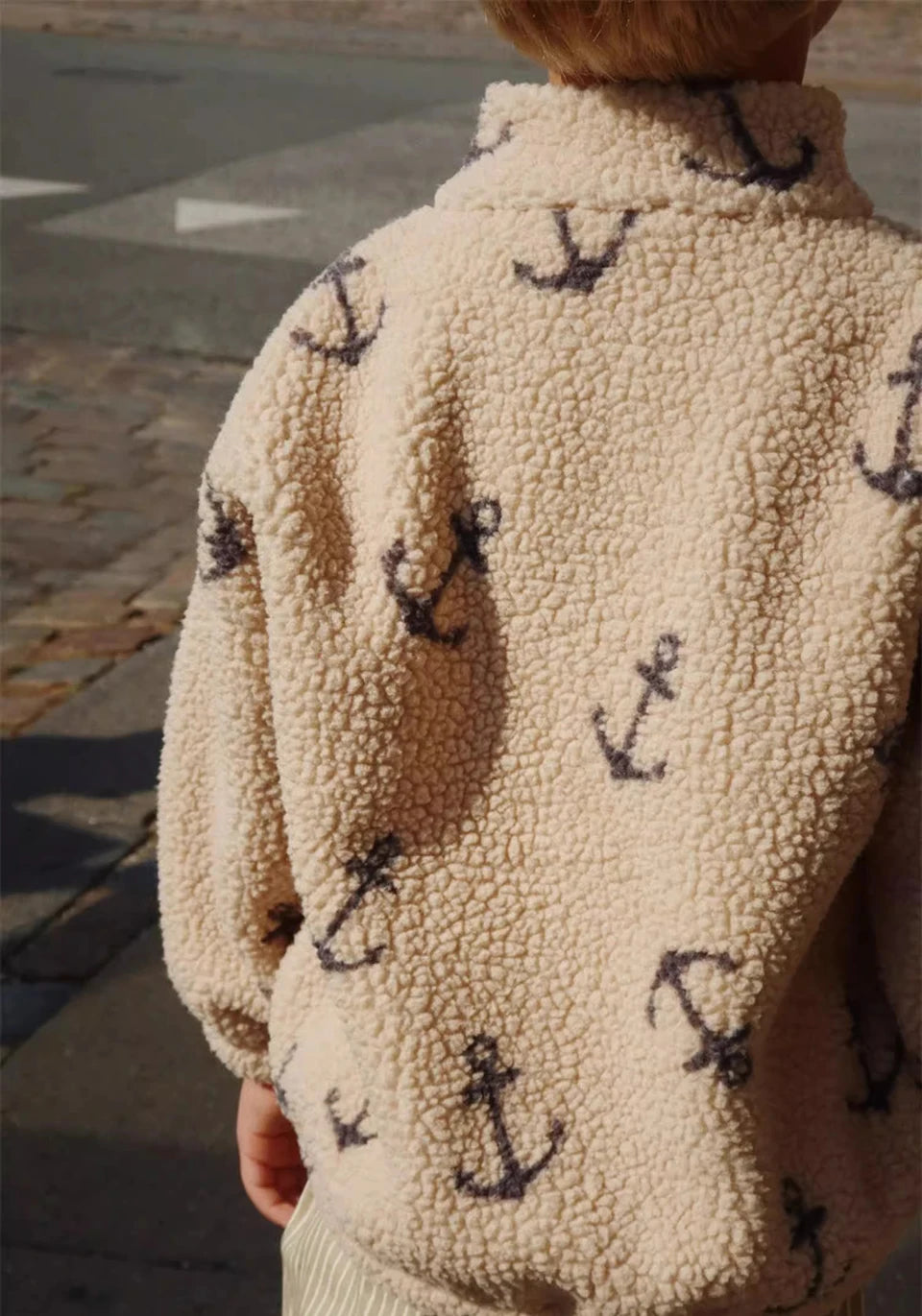 2024 inverno ks crianças algodão lã de cordeiro quente outerwear roupas meninas impressão casacos do bebê meninos mais jaquetas de lã crianças roupas