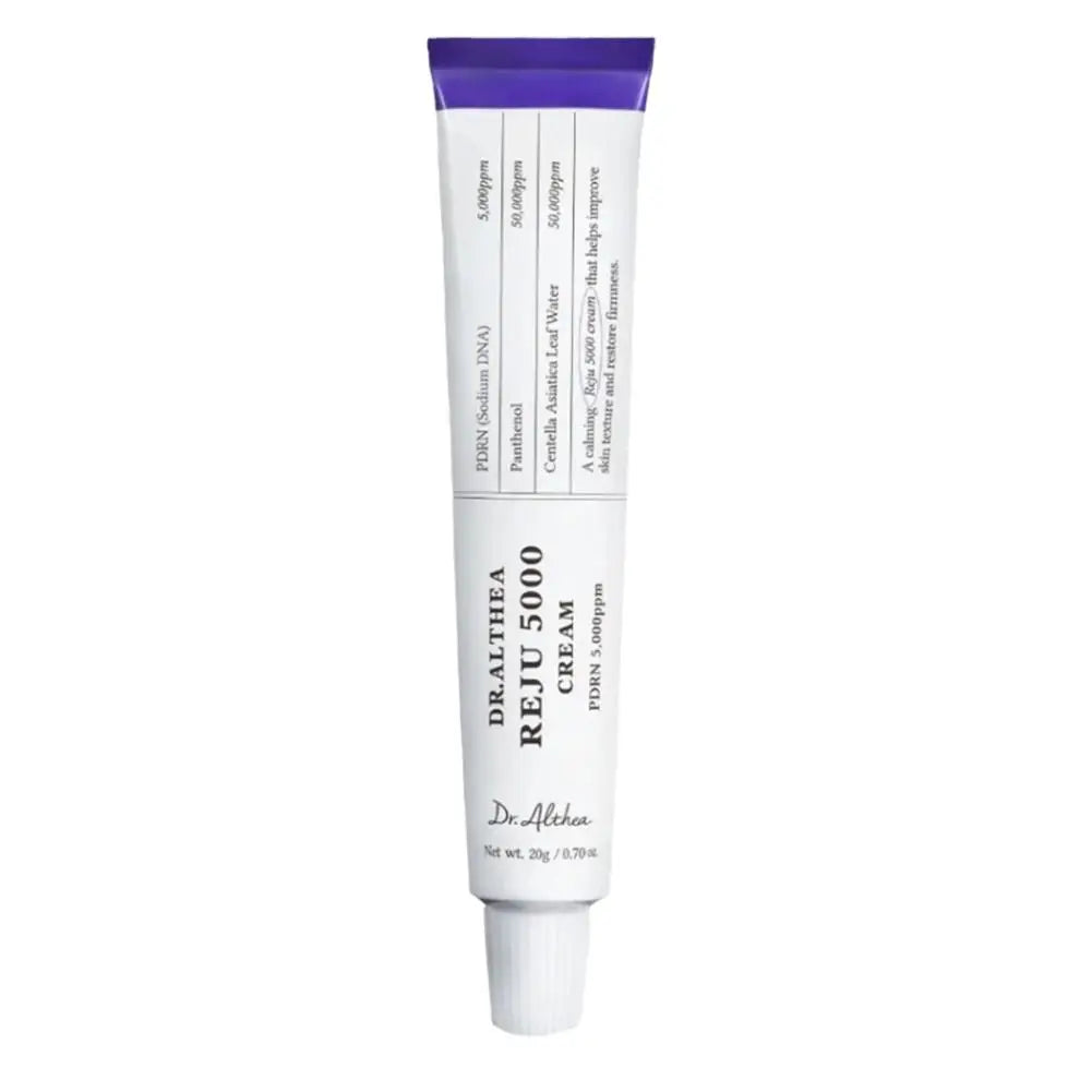 Creme Facial Calmante PDRN REJU 5000 com Pantenol e Centella Asiatica para Redução de Rugas, Cuidado Facial, Skincare Coreano