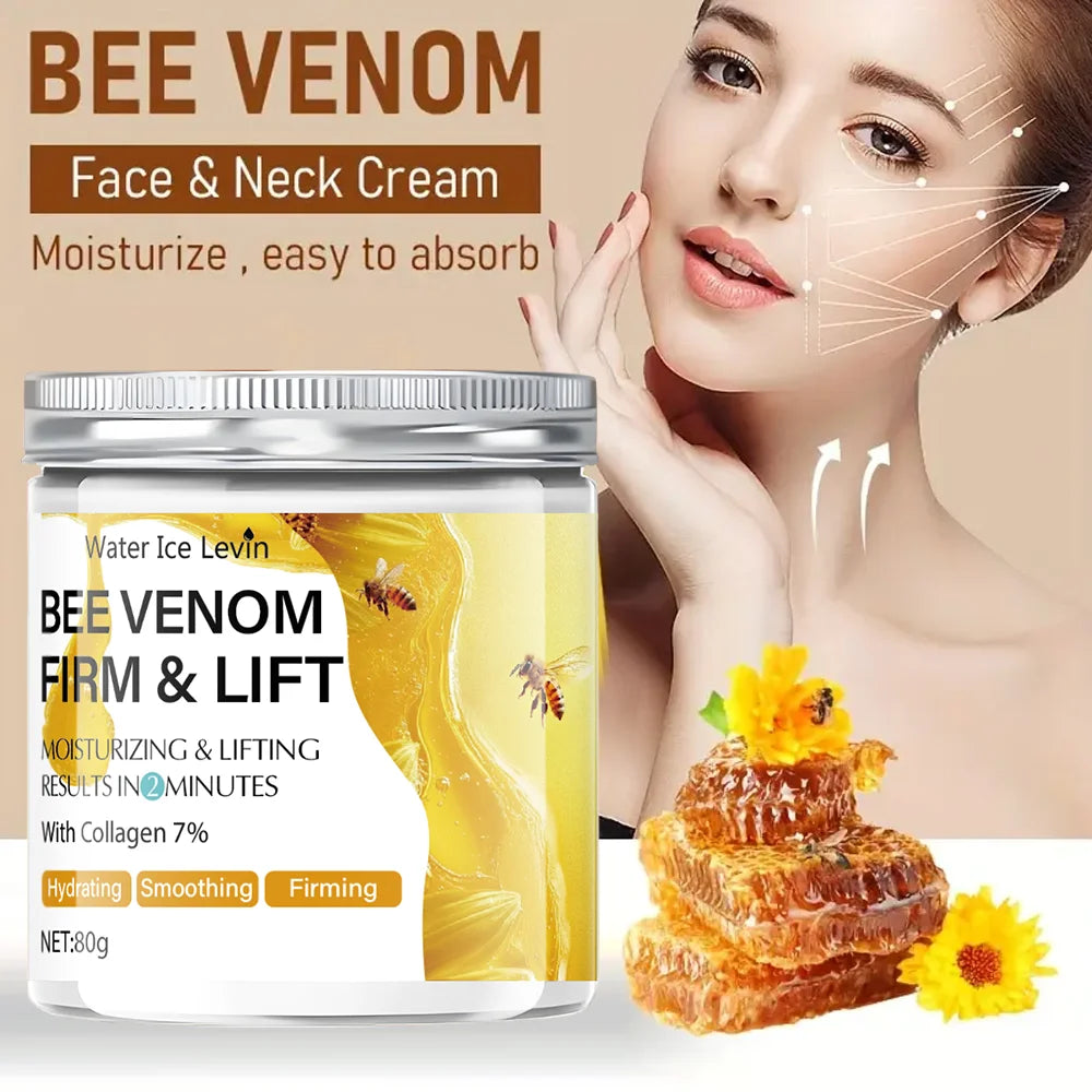 Creme Firmador e Reafirmante com Veneno de Abelha - 80g, Absorve em 2 Minutos, Não Oleoso e Hidratante, Adequado para Todos os Tons de Pele Clara, Fórmula Sem Álcool, Ilumina e Uniformiza o Tom da Pele