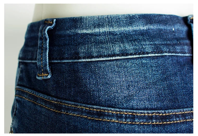 Calças Jeans Femininas Push Up, Calças Skinny de Denim, Moda 2026, Pantalones De Mujer, Pantalon Femme, Azul 2XL 3XL