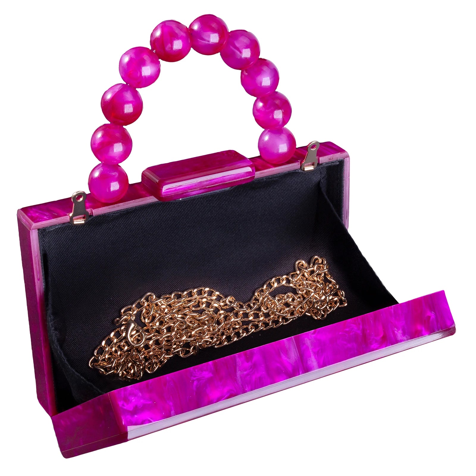 Beading bolsa de mármore acrílico caixa luxo embreagem sacos noite festa casamento corrente bolsa ombro jantar vestido bolsa festival presente