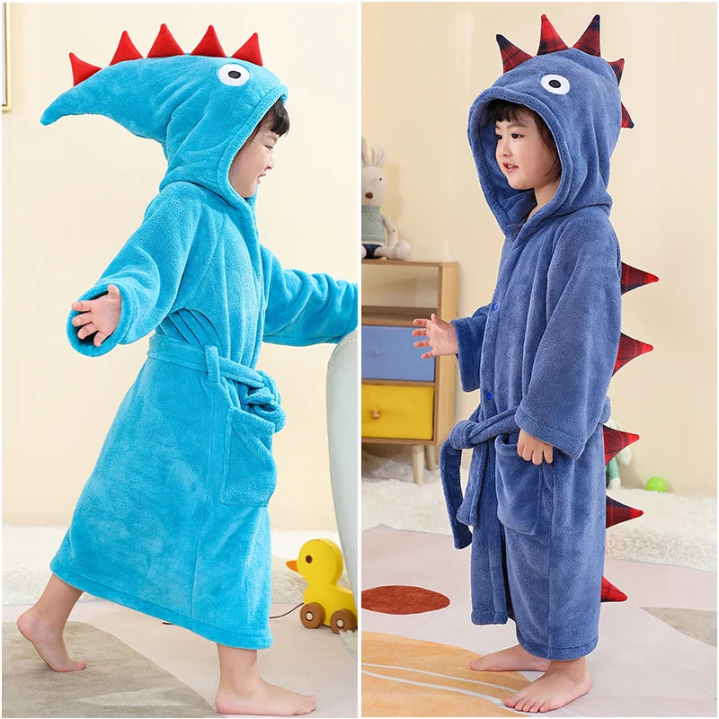 Roupão Infantil Absorvente Quente Robe Banho Bebé Macio Crianças Toalha Capuz Banho Grande Toalha Banho Bebé Roupa Banho Praia Robe Menina Pijama Menino Casa Toddler Lar