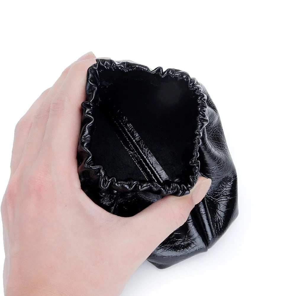 Carteira de couro genuíno das mulheres bolsa de moedas para senhoras clipe dinheiro bolso embreagem batom fone de ouvido bolsa de armazenamento bolsos
