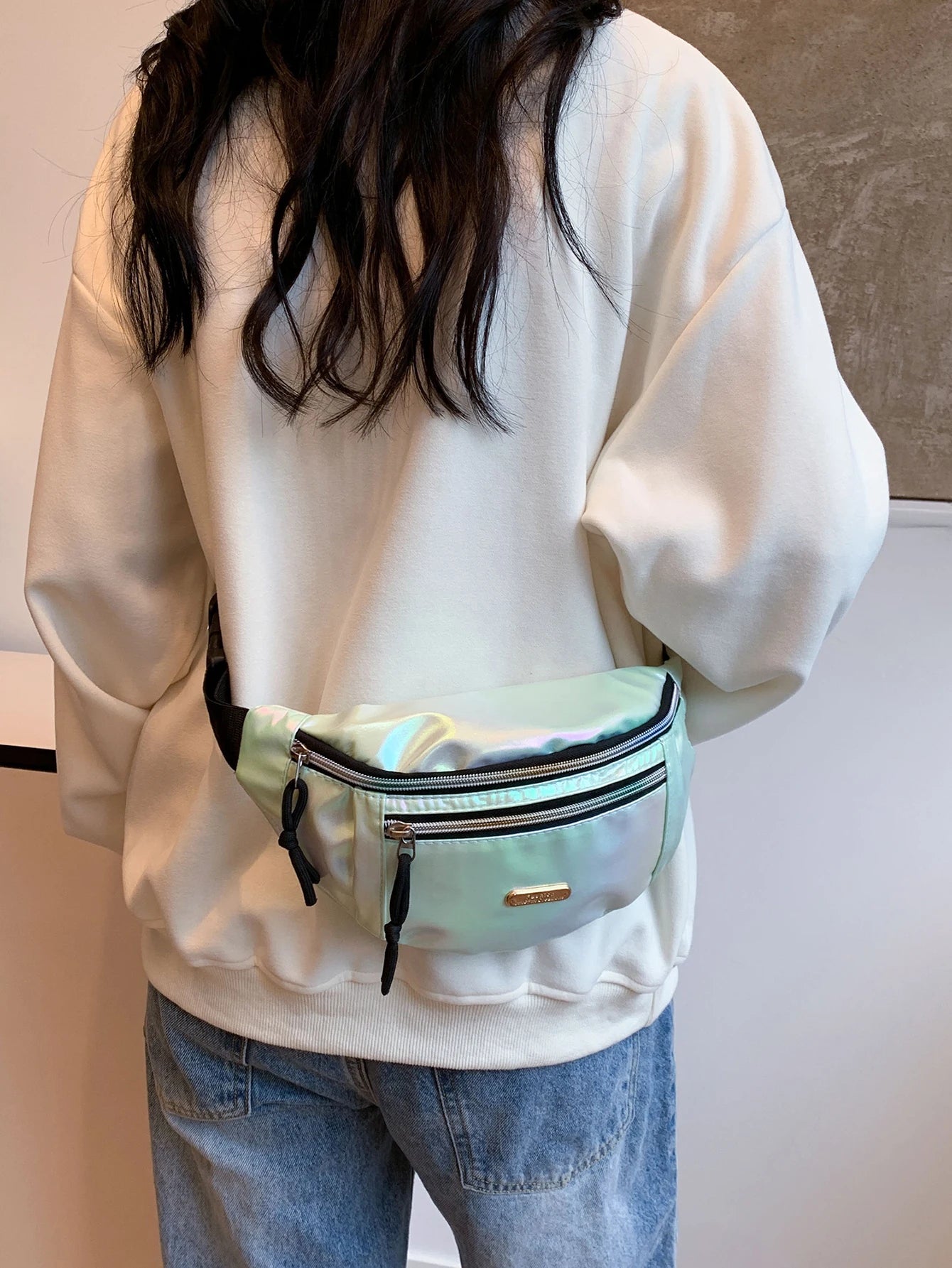 Crossbody Fanny Pack para homens e mulheres, Bolsa de cintura, Bolsa de cinto para viagem, caminhada, corrida, caminhada, ciclismo, Easy Carry, qualquer telefone, carteira