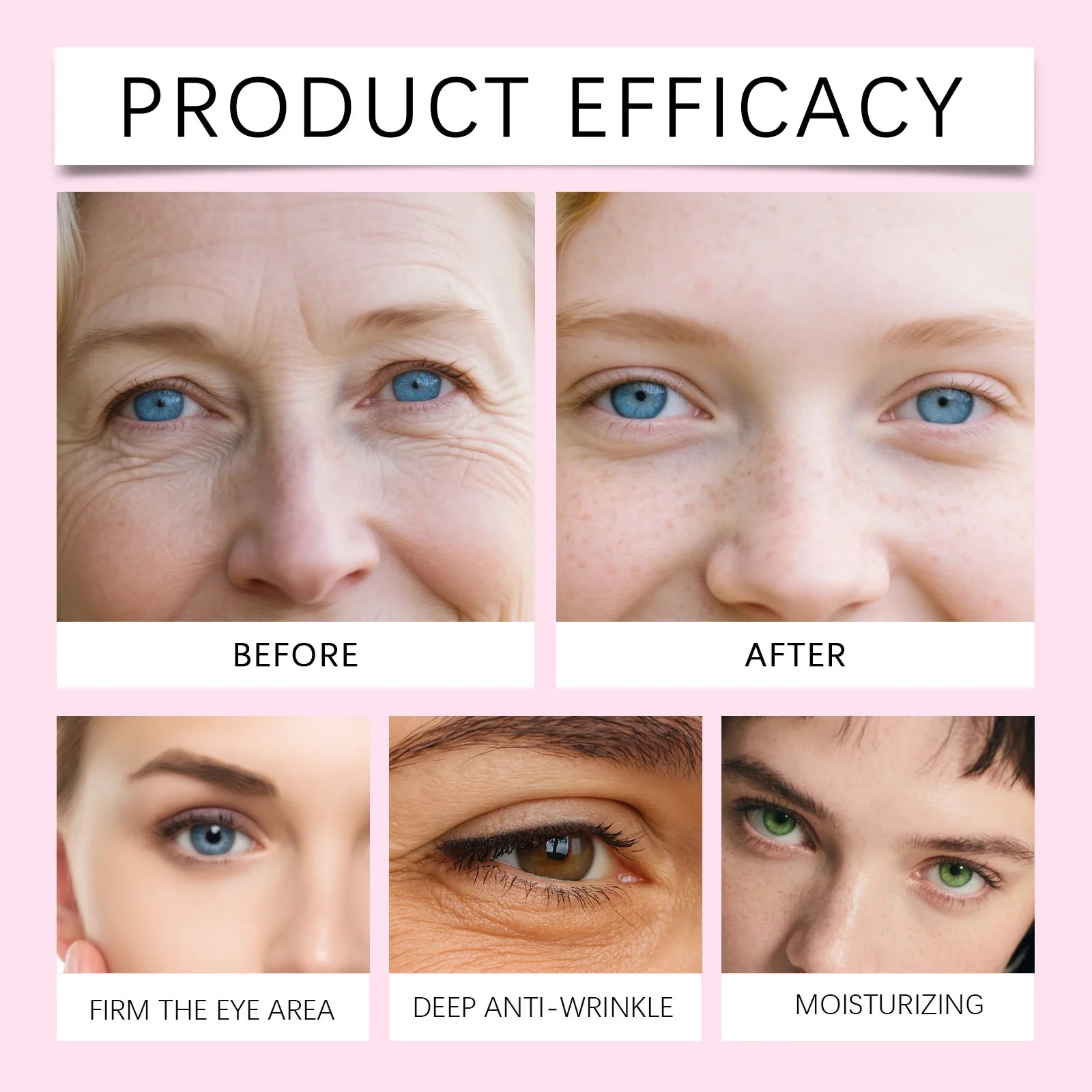 Adesivos de colágeno para os olhos, hidrogel, anti-ocírculos escuros, reduz o inchaço, levantamento instantâneo, nutritivo, antirrugas sob a máscara dos olhos