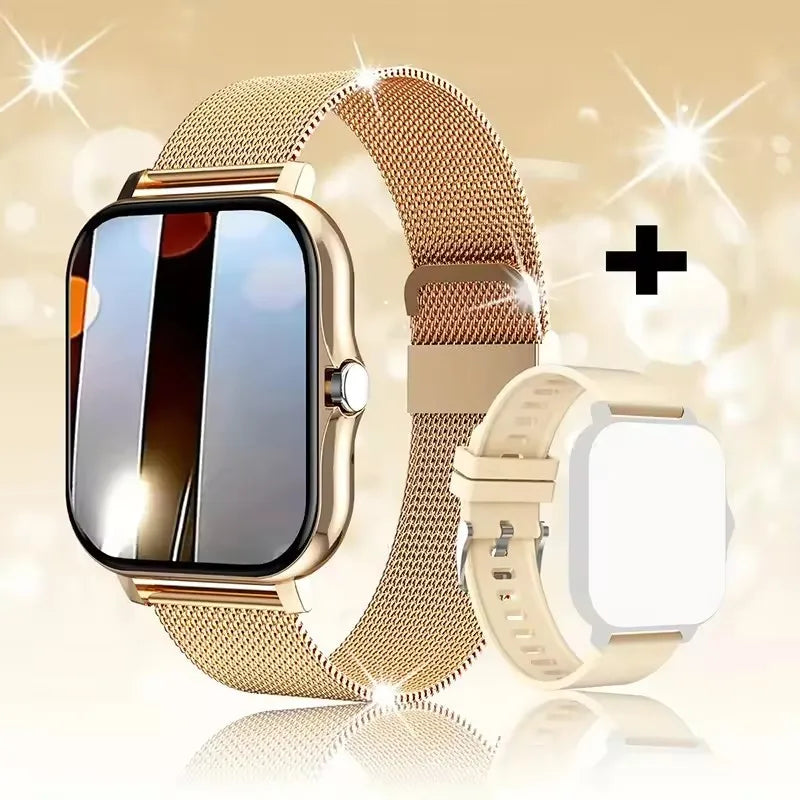 Relógio Inteligente 2026 para Android e iOS, Tela Colorida de 1.83 Polegadas, Bluetooth, Atende Chamadas, Monitor de Fitness, Smartwatch para Mulheres e Homens, Novo