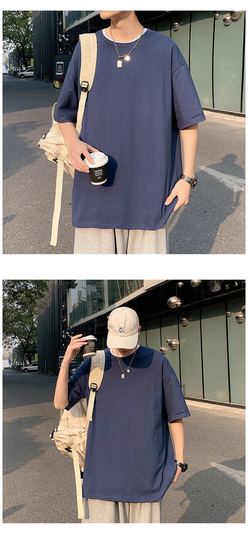 Camiseta de manga curta extragrande masculina, camiseta solta com decote em O, blusa de streetwear Hip Hop, camiseta de algodão, nova moda, verão, 5XL