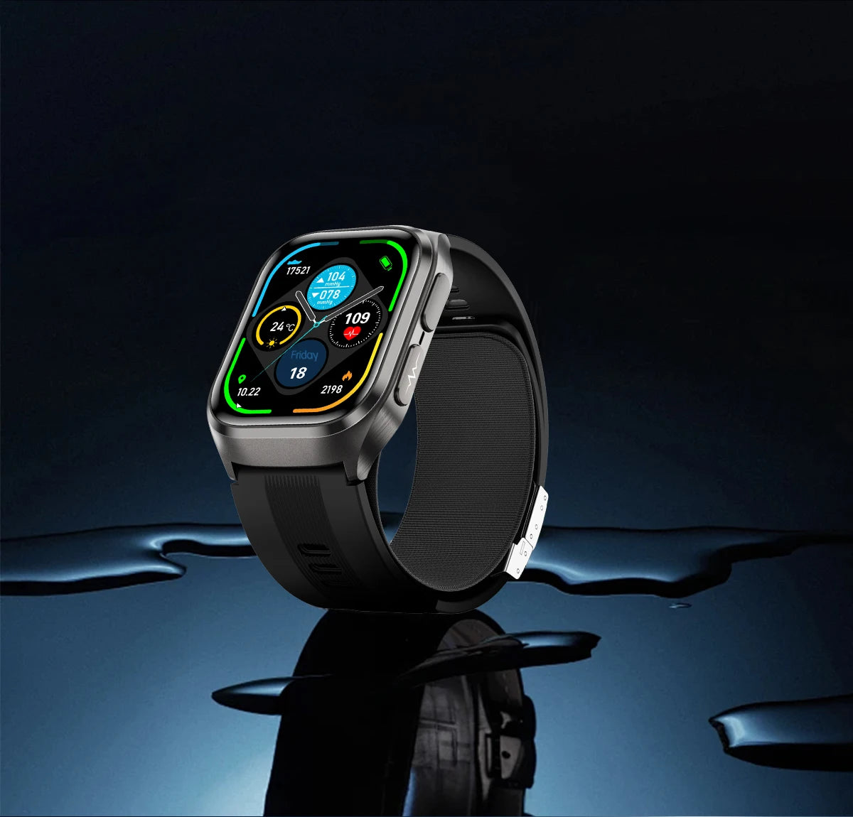 Novo Relógio de Saúde 2026: Medição Precisa de Pressão Arterial, Ácido Úrico e Lipídios no Sangue – Smartwatch Masculino e Feminino à Prova d'Água com Airbag