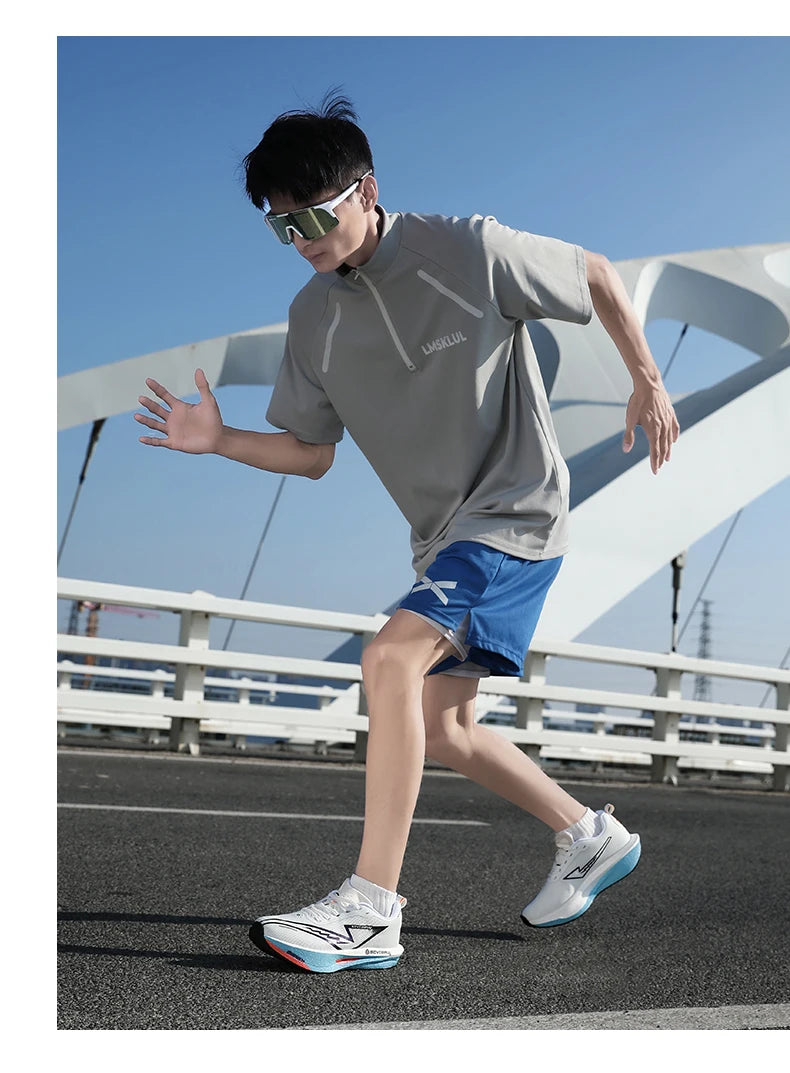 Tênis de Corrida com Placa de Carbono Especial para Maratona, Respirável e Leve, Confortável para Mulheres, Sneakers Antiderrapantes