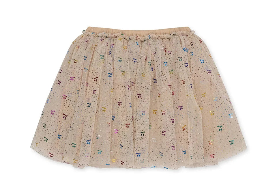 Verão ks bebê meninas cereja malha vestido crianças roupas meninas vestidos de princesa saias festa de natal manga longa vestidos