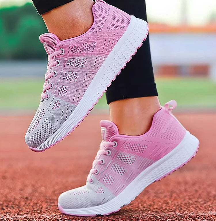 Tênis Esportivos Femininos da Moda para Academia, Tênis de Primavera com Cores Mistas, Sapatilhas Casuais Femininas, Tênis de Treino, Tenis Mujer