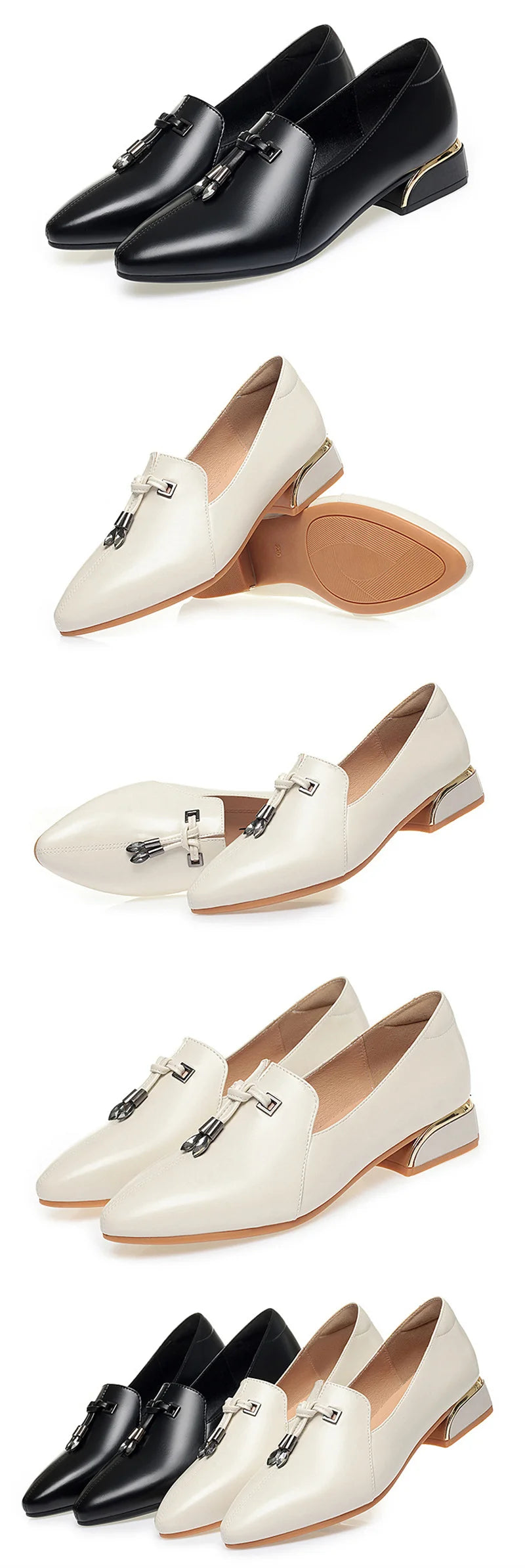 Sapatos de mãe de couro macio estilo outono sapatos femininos de meia-idade e idosos confortáveis sapatos de sola macia sem raspar pés