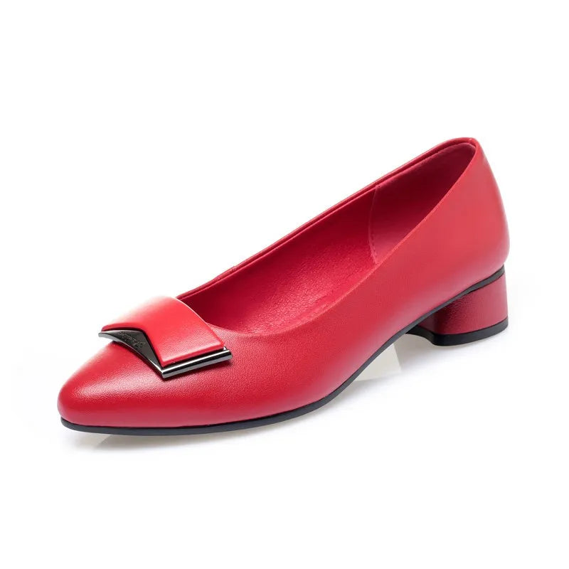 Sapatos Femininos de Enfermeira AIYUQI 2026 Outono Bico Fino Profissional Couro Genuíno Sapatos Femininos Tamanho Grande Moda Sapatilhas para Mulheres