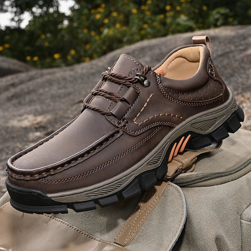 Nova chegada dos homens sapatos casuais feitos à mão mocassins de couro genuíno confortáveis sapatos de caminhada masculinos mocassins de qualidade tênis masculinos
