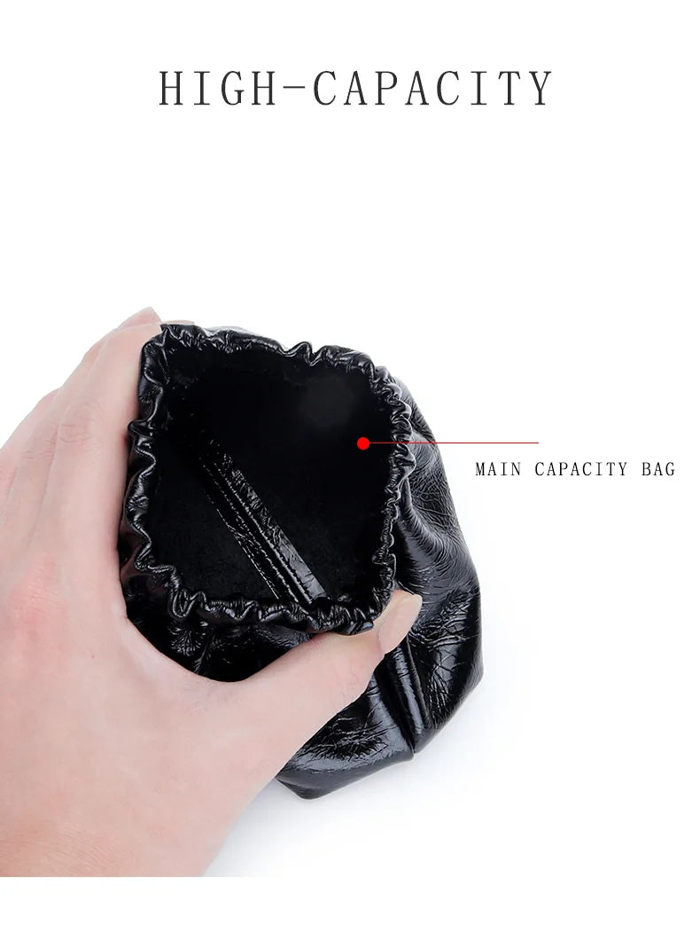 Carteira de couro genuíno das mulheres bolsa de moedas para senhoras clipe dinheiro bolso embreagem batom fone de ouvido bolsa de armazenamento bolsos