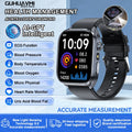 Novo Smartwatch 2026 com ECG Preciso, Análise de Saúde Cardíaca, Análise de Sangue, Lipídios no Sangue, Pressão Arterial e Chamada Bluetooth para Homens