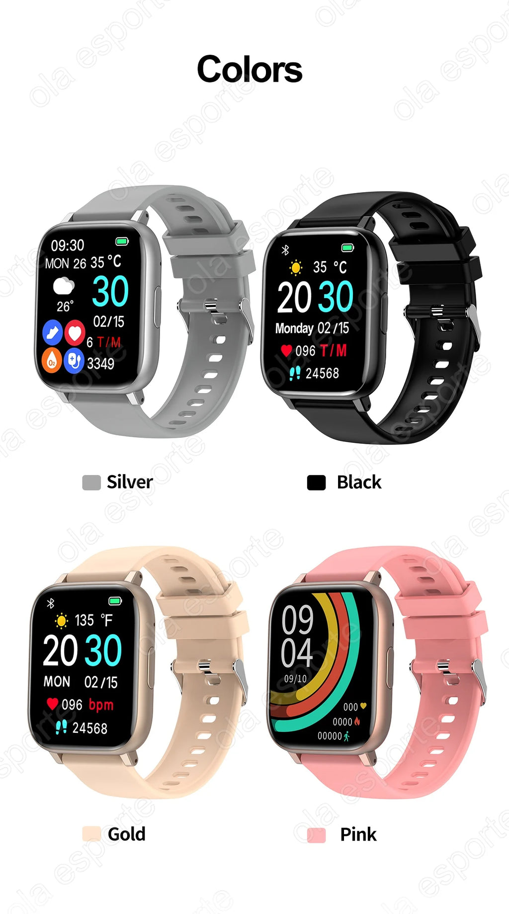 Relógio inteligente 2025 bluetooth chamada sono freqüência cardíaca monitoramento de saúde gps relógios para homens mulheres esporte fitness à prova dwaterproof água smartwatch