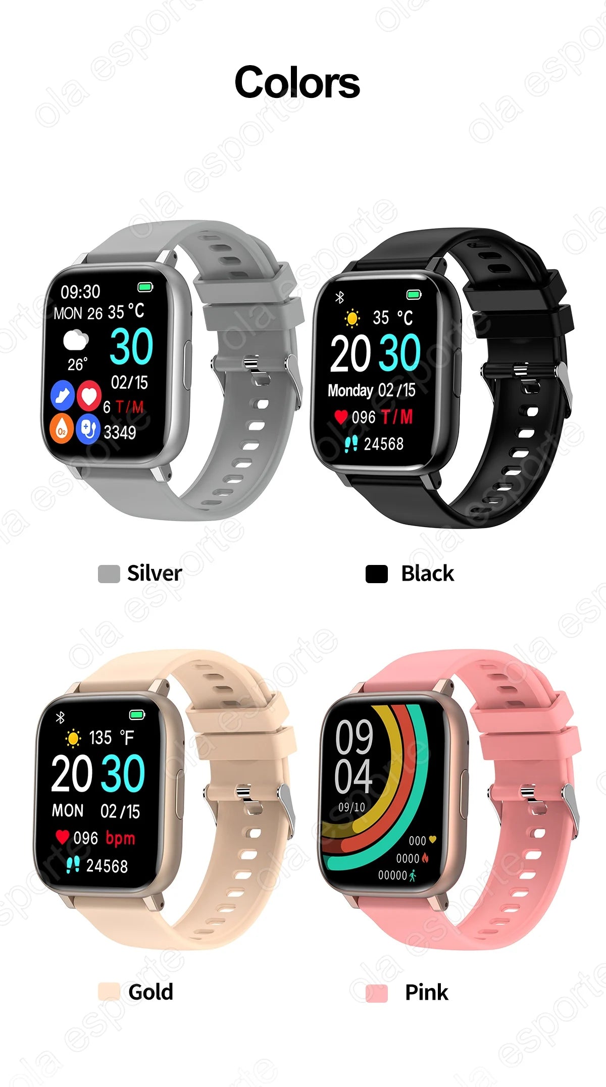 Relógio inteligente 2025 bluetooth chamada sono freqüência cardíaca monitoramento de saúde gps relógios para homens mulheres esporte fitness à prova dwaterproof água smartwatch