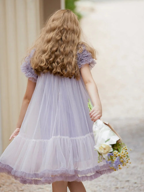Baby Girls' Gaze Sequins Vestidos, Purple Princess Clothing, 3T, 12T, Kids Wear, Cute Children Party, Bridemaid Clothes, Verão, 2022