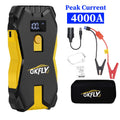 Gkfly 4000a carro ir para iniciantes banco de potência portátil 2000a impulsionador de bateria de carro 12v dispositivo de partida auxiliar para gasolina diesel