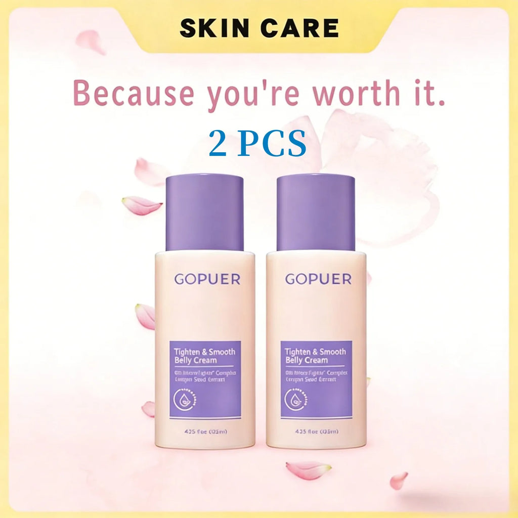 2 PCS/1 PCS Creme GOPUER para Firmar e Suavizar a Barriga - Cuidado com a Pele Clinicamente Testado