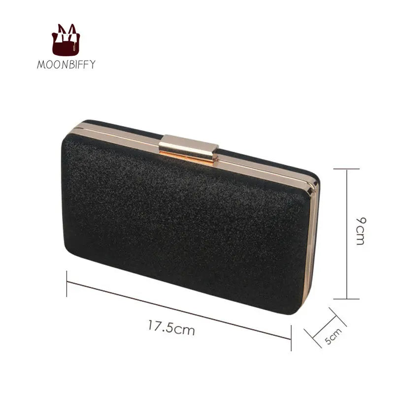 Lantejoula cristal dia embreagem para senhoras, bolsa de noite feminina, bolsa de casamento, banquete de festa, preto ouro prata, novo