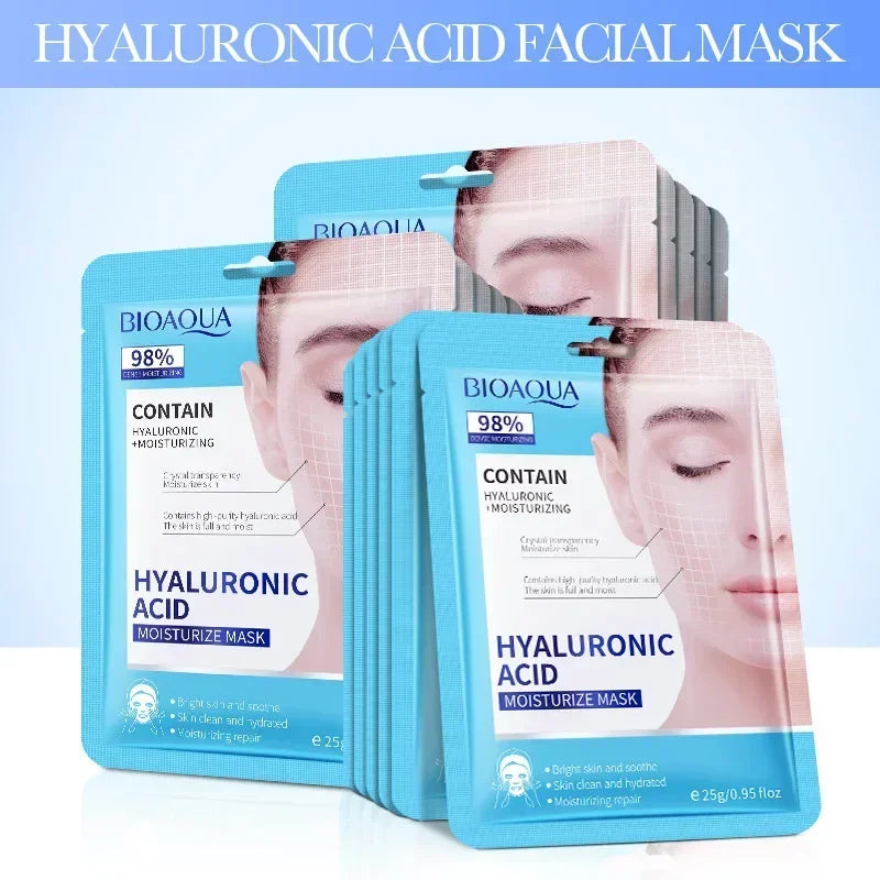 15 pçs bioaqua retinol colágeno anti rugas máscaras faciais hidratante anti-envelhecimento clareamento máscara facial produtos de cuidados com a pele
