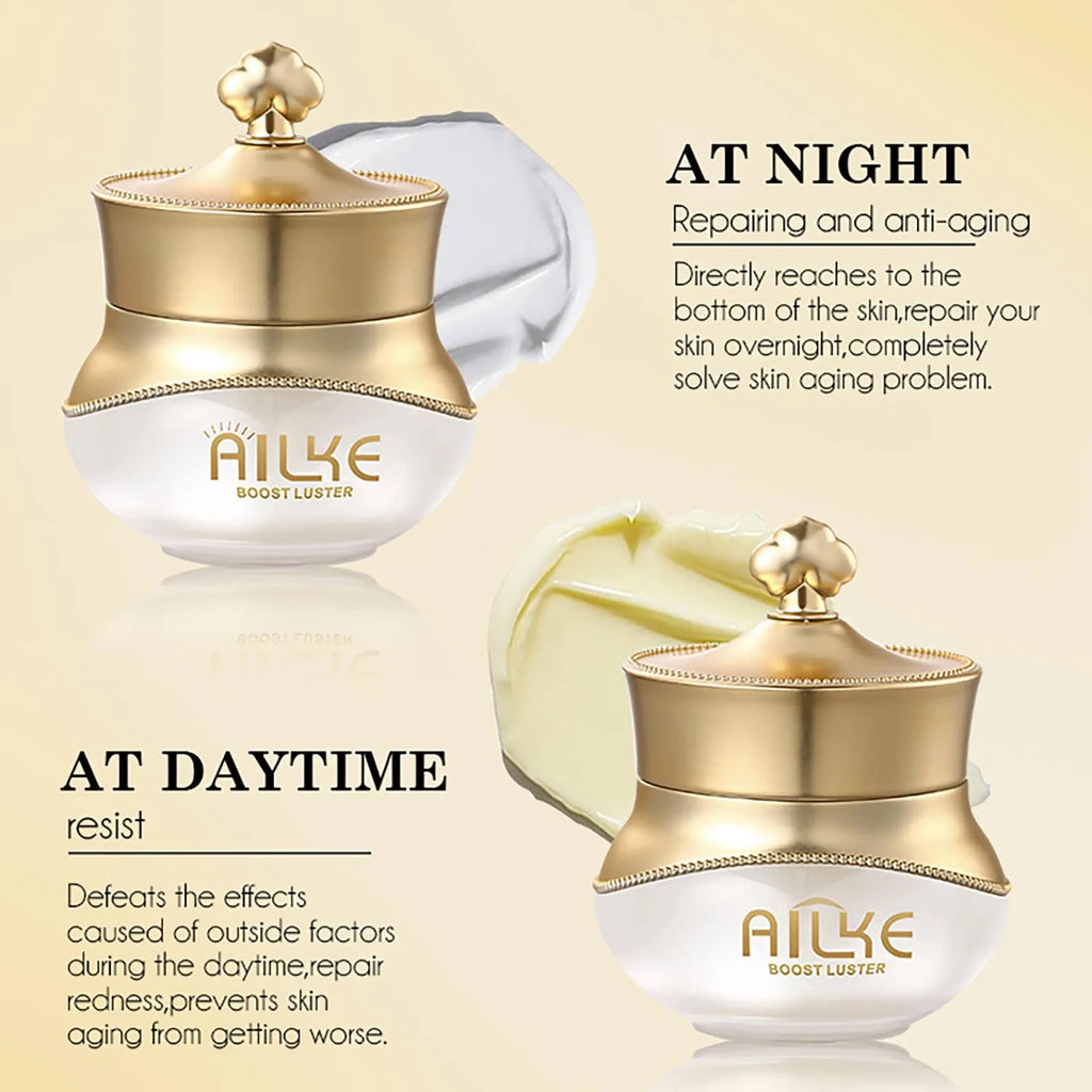 AILKE Clareador Anti-rugas Sardas Creme Facial Com Colágeno Ácido Hialurônico Rosa Cuidados Com A Pele Mulheres Coreano Conjunto Hidratante Facial