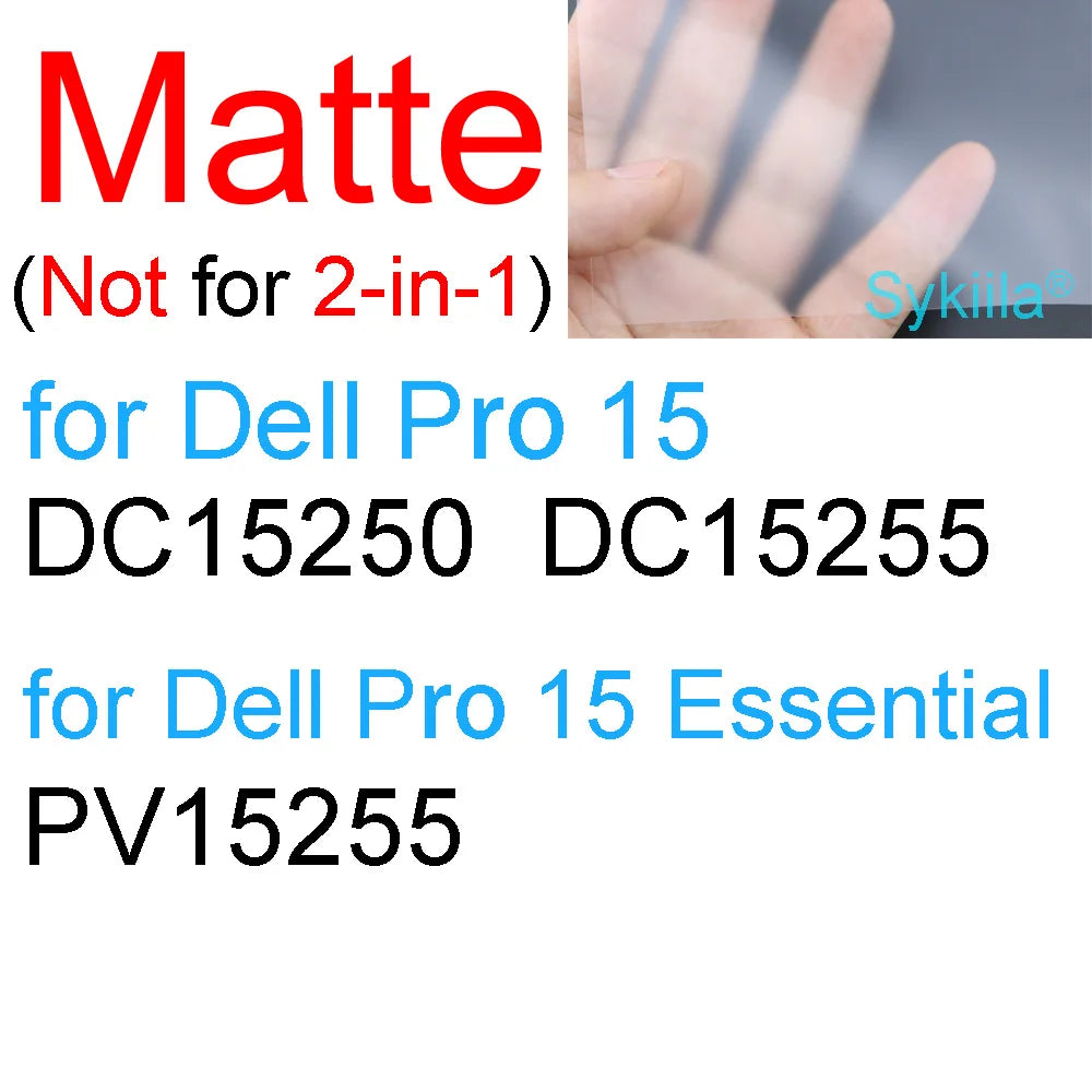Protetor de Tela para Dell 14 Pro 13 15 16 Plus Max 18 DC14255 PC14255 DB16255 PC16255 HD Transparente Fosco Película Protetora