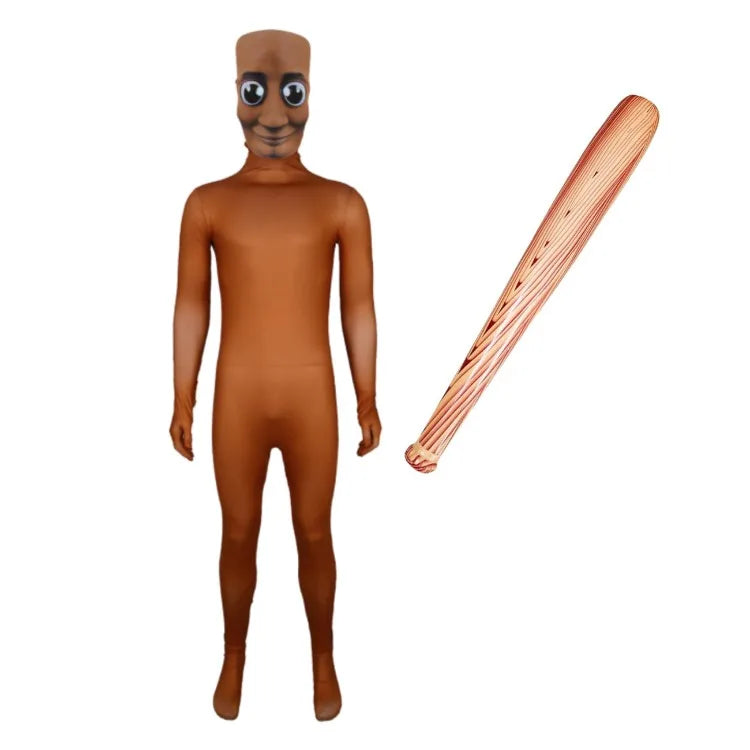 Desenhos animados tung tung tung sahur traje crianças manga longa bodysuits desempenho de palco halloween carnaval macacão máscara conjuntos