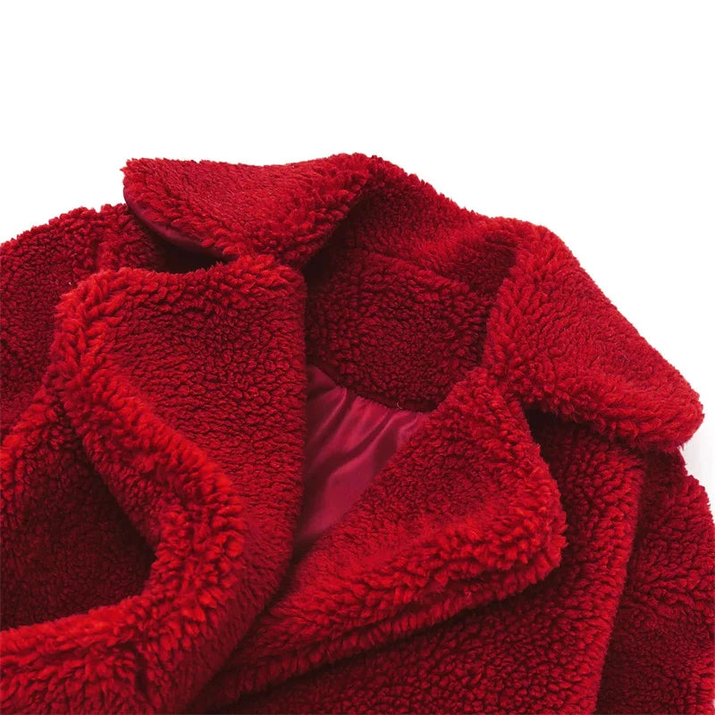 Bebê meninas casacos de pele do falso crianças inverno quente jaquetas de pelúcia crianças turndown colarinho acolchoado outerwear infantil casual roupas exteriores