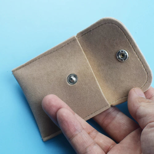 1pc mini bolsa de moedas de tecido veludo pano saco de dinheiro carteira