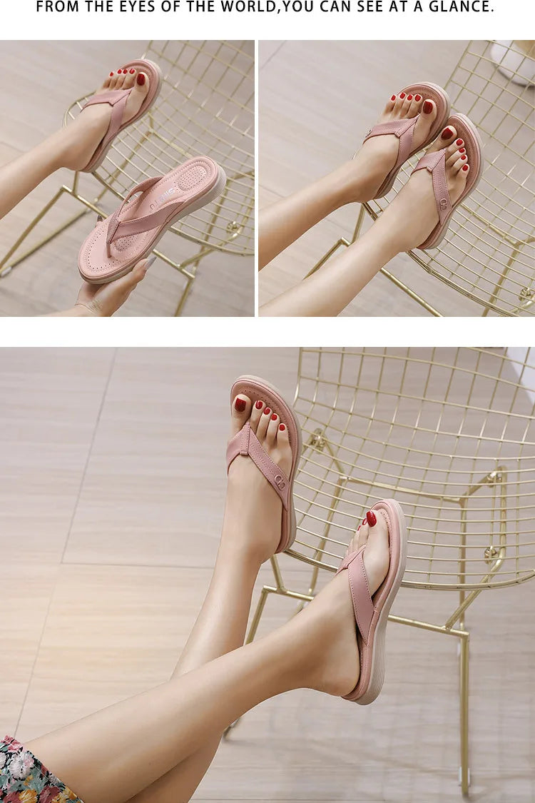 Dropshipping atacado preço das mulheres flip-flops tamanho grande sola macia chinelos personalizados para as mulheres sandale femme eté 2023 luxe