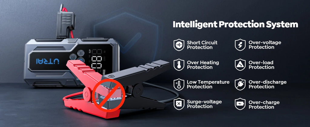 UTRAI 1500A Carro Jump Starter Power Bank Portátil 150PSI Bomba de ar Bateria de carro Boosteres de emergência Dispositivo de partida Carro Starter 2024