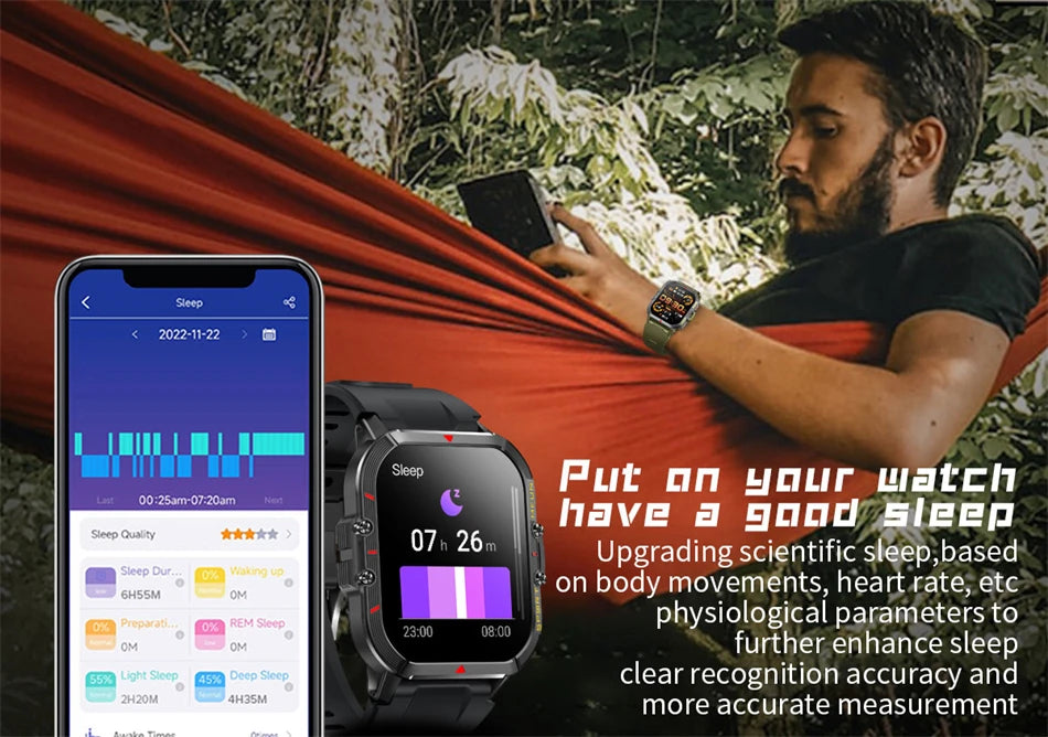 Lige 2025 relógio inteligente masculino esportes ao ar livre monitoramento de freqüência cardíaca ip68 à prova dip68 água relógios bluetooth chamada smartwatch para android ios