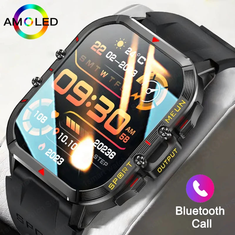 Lige 2025 relógio inteligente masculino esportes ao ar livre monitoramento de freqüência cardíaca ip68 à prova dip68 água relógios bluetooth chamada smartwatch para android ios