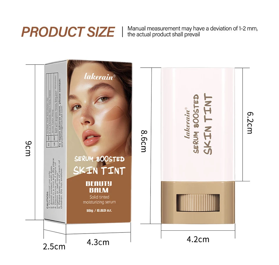 Borracha mágica fundação vara soro impulsionado matiz da pele fundação vara suave plumper altura cobertura viagem bronze fundação