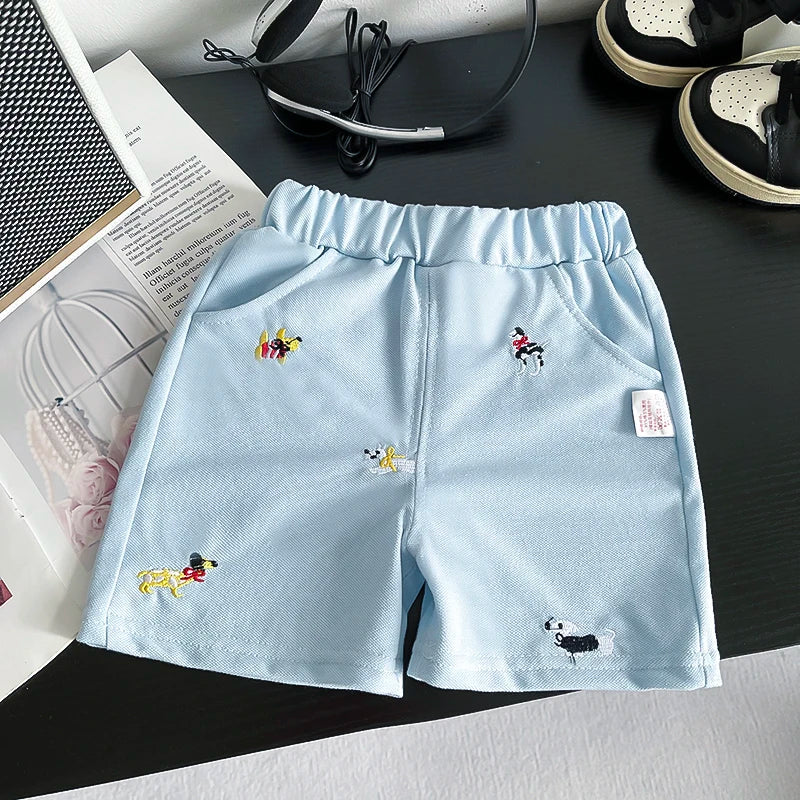 Novo Conjunto de Roupas de Verão para Bebês, Camiseta Polo de Cor Sólida e Shorts para Meninos, 2 Peças/Conjuntos, Roupas Infantis para 1-5 anos