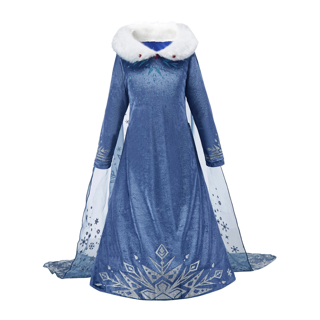 3 5 6 8 10 anos meninas elsa 2 traje crianças halloween cosplay vestido de princesa crianças festa de aniversário vestidos roupas acima