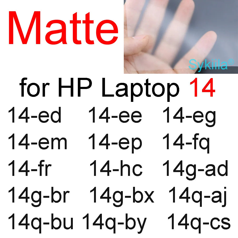 Protetor de tela para laptop HP 14 15 17 14- hc ee fq 14-ep 15-fd 15-fc 15-ef 15t cp 17-cn Essential Frosted Matte HD Skin Film