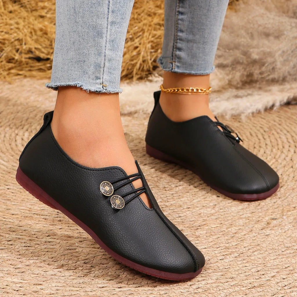 Mulheres apartamentos sapatos 2024 nova primavera outono casual confortável sapatos de barco mocassins dedo do pé redondo ballet ao ar livre fundo macio sapatos planos