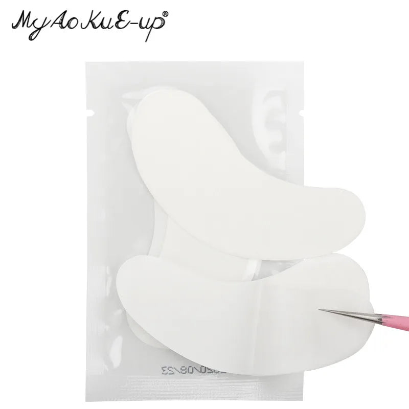 50 pares de remendo de extensão de cílios hidrogel almofada de olho gel adesivo de papel sob almofadas de olho remendos de cílios ferramenta de maquiagem suprimentos de beleza
