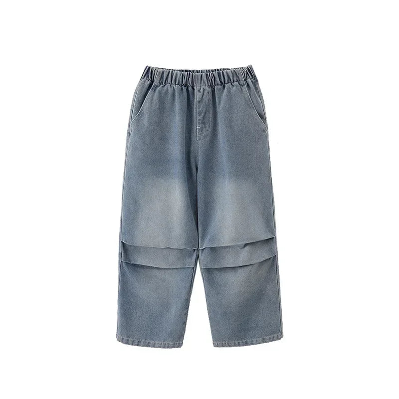 Crianças menino menina solta casual streetwear moda hip hop crianças denim camisa calça jeans define ternos agasalho roupas de palco traje