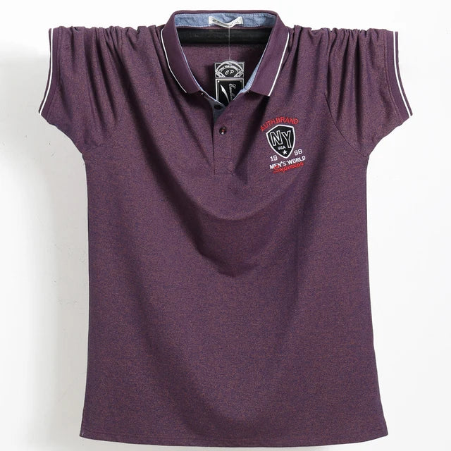 2025 nova chegada moda masculina camisa polo marca polo masculina algodão respirável polo dupla listra lateral fino ajuste