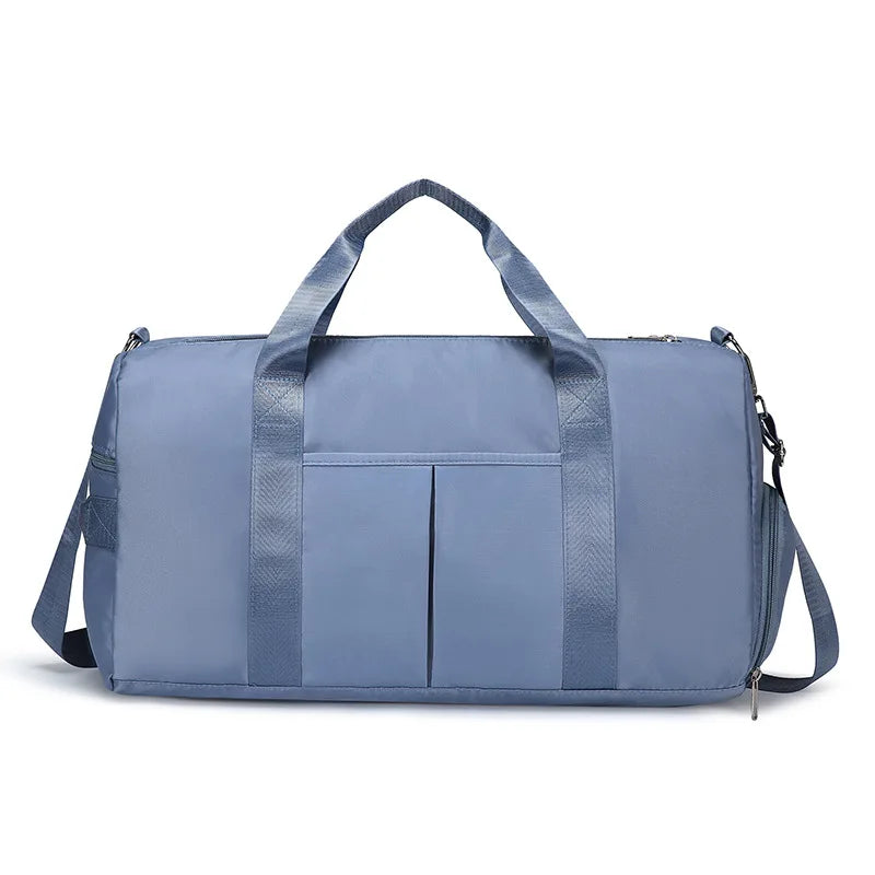 Saco de fitness feminino multi-funcional movimento de separação seca-molhada à prova de água saco de viagem saco de yoga saco de viagem de grande capacidade homem