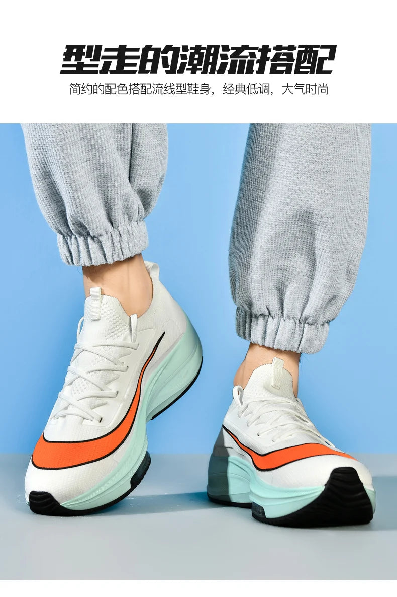 Novo 2025 profissional placa tênis de corrida maratona ultra leve esportes amortecedor sapatos masculinos e femininos
